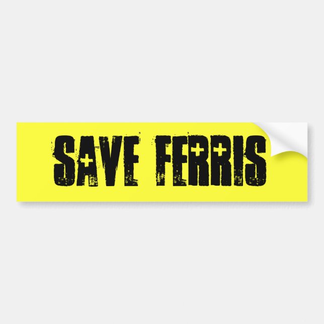 Adesivo Para Carro Salvar Ferris (Frente)