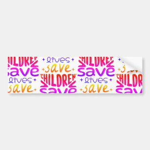 Adesivo Para Carro Salvar Filhos, Salvar Vidas
