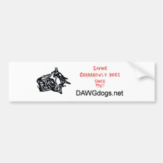 Adesivo Para Carro salvar growly cães