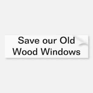Adesivo Para Carro Salvar nosso Windows de madeira velho