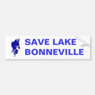 Adesivo Para Carro Salvar o lago Bonneville