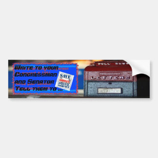 Adesivo Para Carro Salvar o serviço postal de América