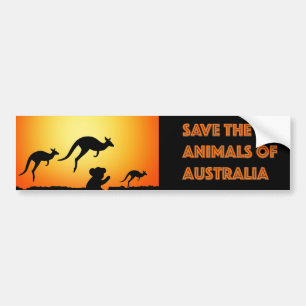 Adesivo Para Carro Salvar os animais da Austrália