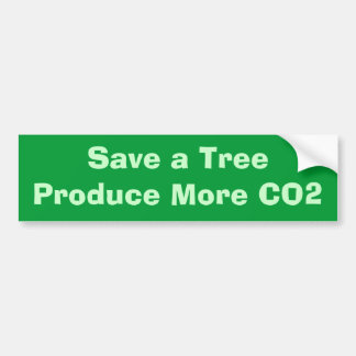 Adesivo Para Carro Salvar um TreeProduce mais CO2