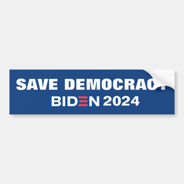 ADESIVO PARA CARRO SALVE DEMOCRACY BIDDEN 2024 (Frente)