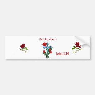 Adesivo Para Carro Salvo por Grace Bumper Sticker