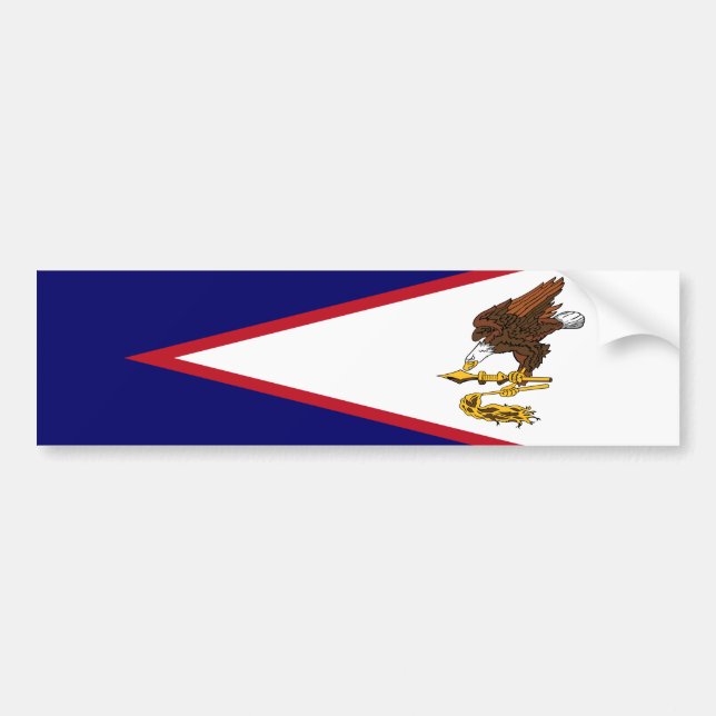 Adesivo Para Carro Samoa americana Flag (Frente)