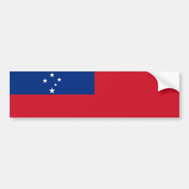 Adesivo Para Carro Samoa Flag (Frente)