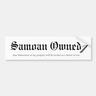 Adesivo Para Carro Samoan possuído
