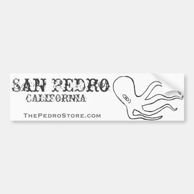 Adesivo Para Carro San Pedro Octopus Bumper Sticker (Frente)
