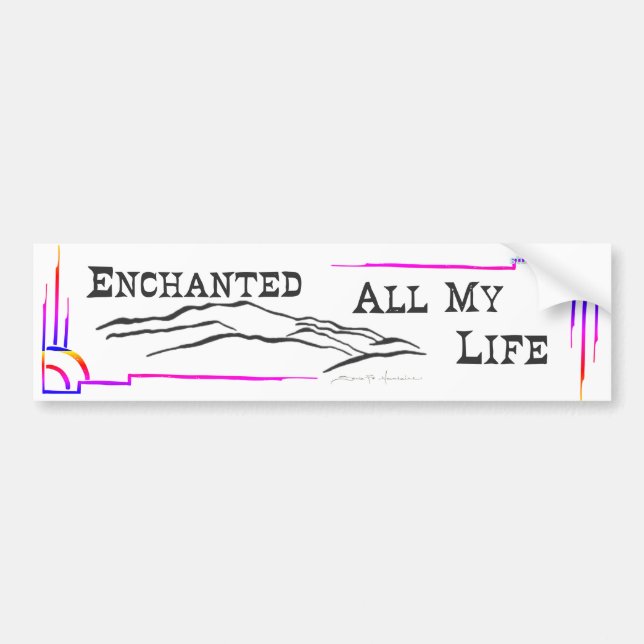 Adesivo Para Carro SANTA FE MTNS BUMPER STICKER studio miiri (Frente)