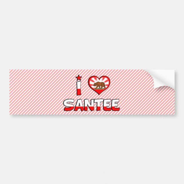 Adesivo Para Carro Santee, CA (Frente)