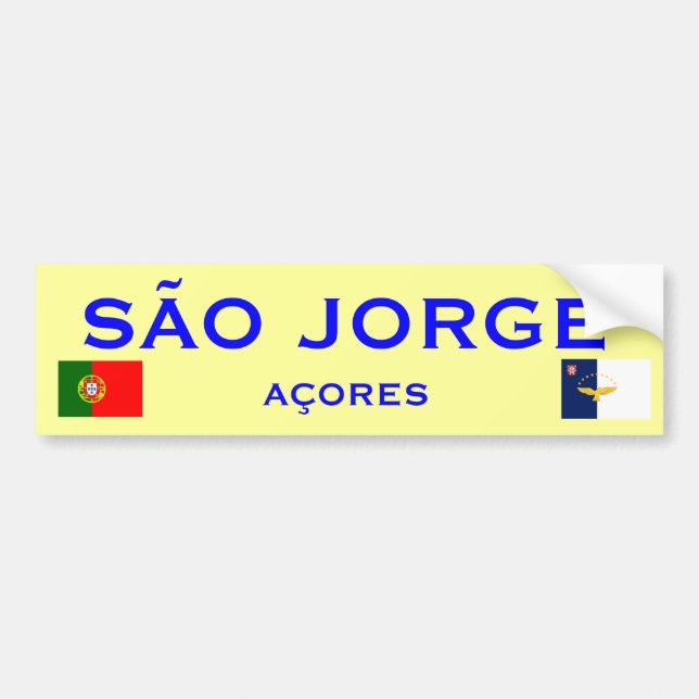 Adesivo Para Carro São Jorge Bumper Sticker (Frente)