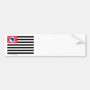 Adesivo Para Carro São Paulo, bandeira de Brasil