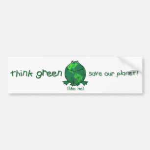 Adesivo Para Carro Sapo ambiental do Dia da Terra