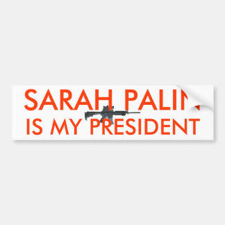 Adesivo Para Carro Sarah Palin é minha arma do presidente w