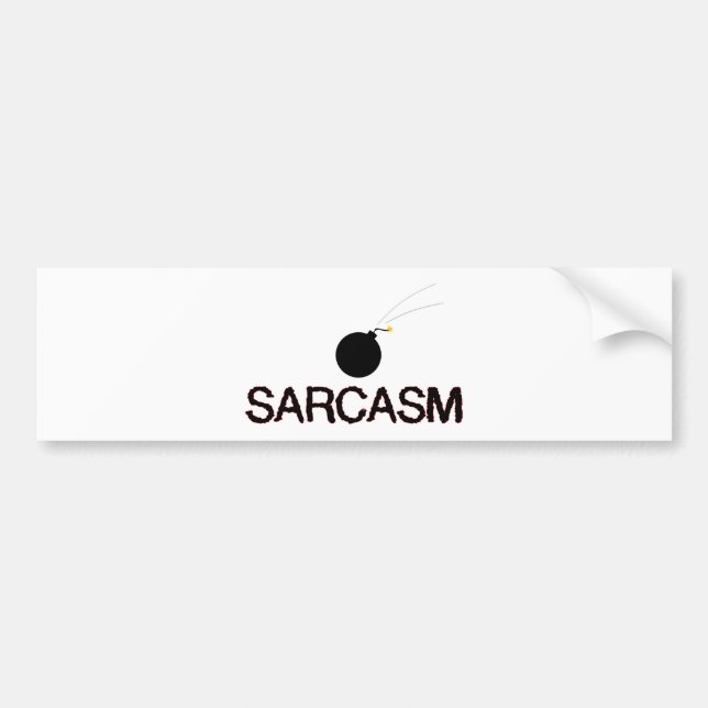Adesivo Para Carro Sarcasm Bombed (Frente)