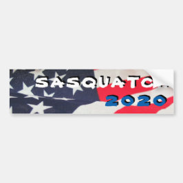 Adesivo Para Carro Sasquatch 2020 com bandeira