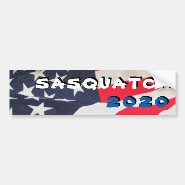 Adesivo Para Carro Sasquatch 2020 com bandeira (Frente)