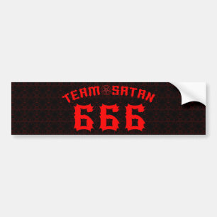 Adesivo Para Carro Satã 666 da equipe