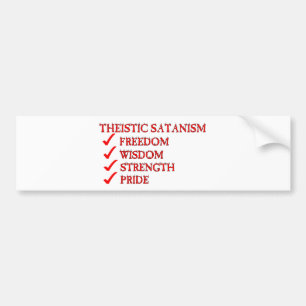 Adesivo Para Carro Satanism/devoção Theistic de Luciferianism