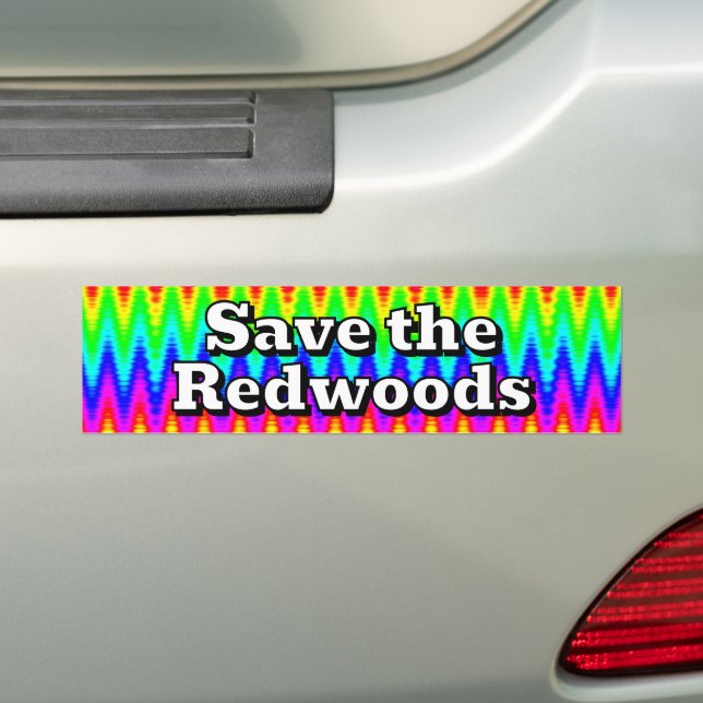 Adesivo Para Carro Save the Redwoods (No carro)