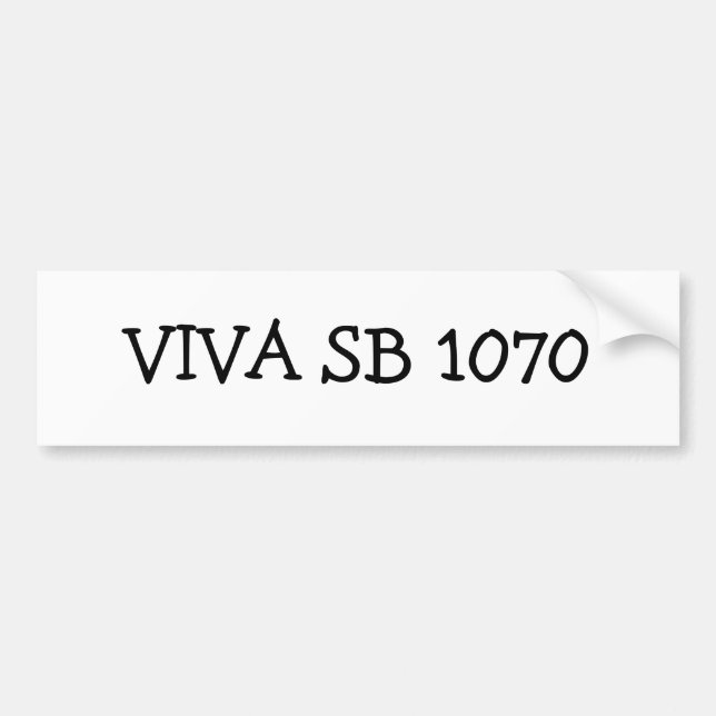 ADESIVO PARA CARRO SB 1070 DE VIVA (Frente)