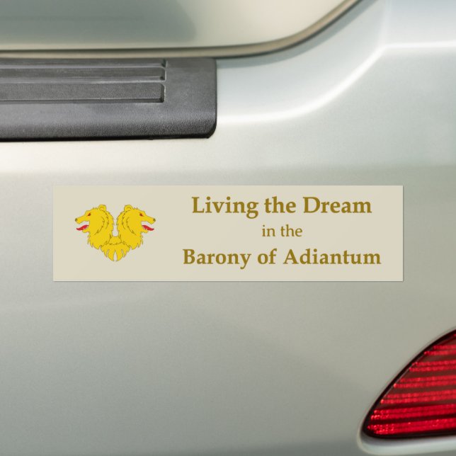Adesivo Para Carro SCA Adiantum Bumper Sticker (No carro)