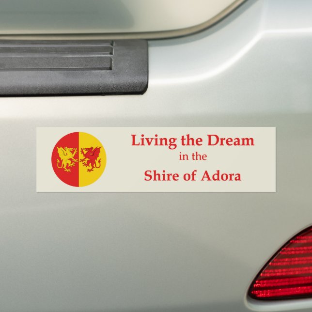 Adesivo Para Carro SCA Adora Bumper Sticker (No carro)