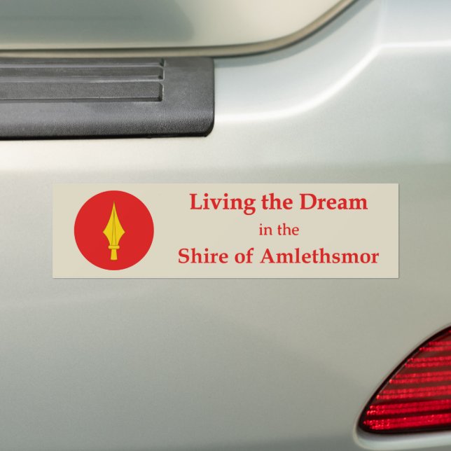 Adesivo Para Carro SCA Amlethsmor Bumper Sticker (No carro)