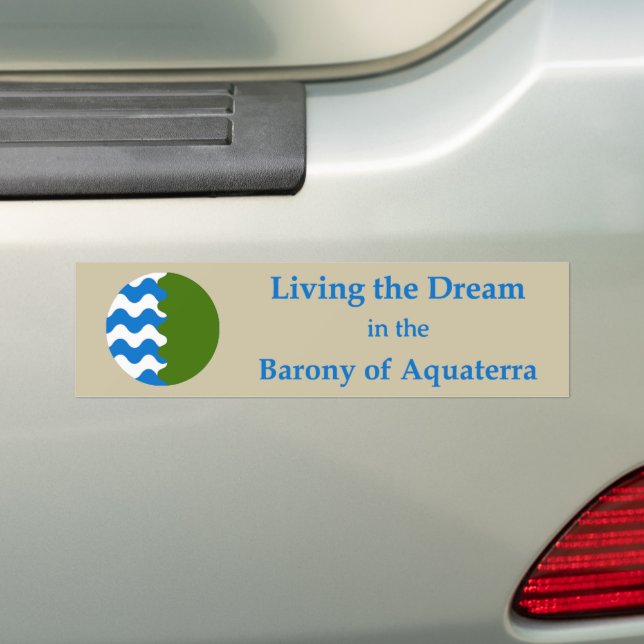 Adesivo Para Carro SCA Aquaterra Bumper Sticker (No carro)