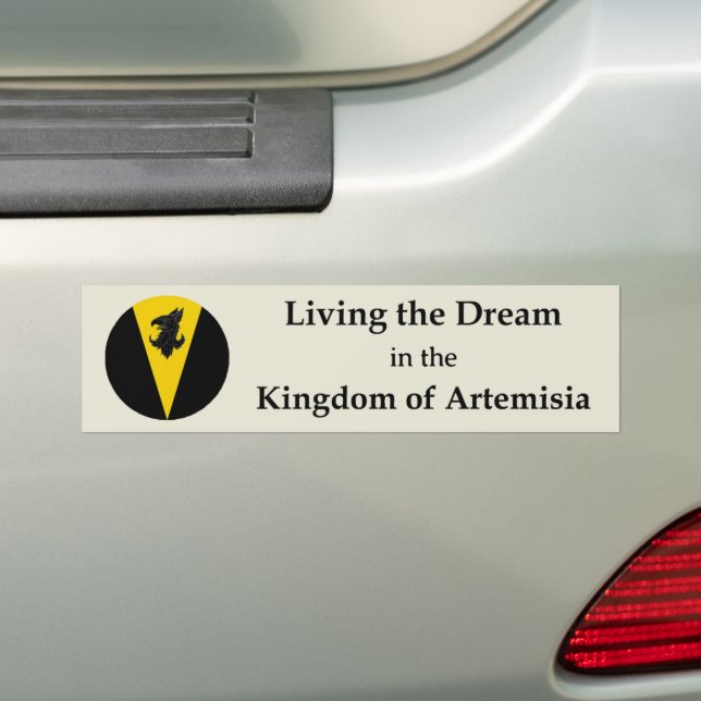 Adesivo Para Carro SCA Artemisia Bumper Sticker (No carro)