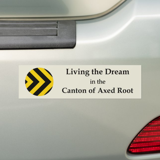 Adesivo Para Carro SCA Axed Root Bumper Sticker (No carro)