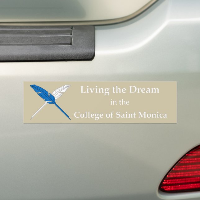 Adesivo Para Carro SCA Saint Monica Bumper Sticker (No carro)