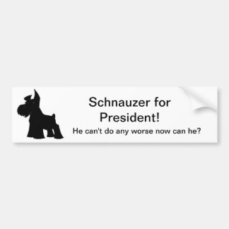 Adesivo Para Carro Schnauzer para o presidente
