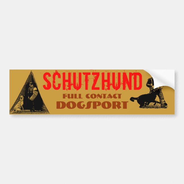 Adesivo Para Carro Schutzhund (Frente)