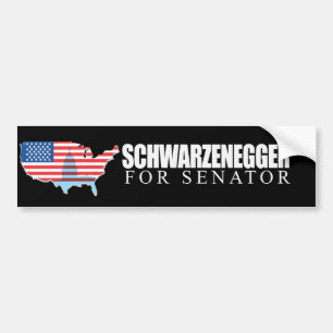 Adesivo Para Carro Schwarzenegger para o senador 2010