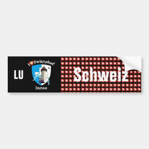 Adesivo Para Carro Schweiz Svizzera Suisse Luzern Autoaufkleber