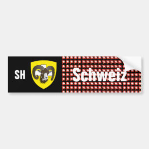 Adesivo Para Carro Schweiz Svizzera Suisse Schaffhausen Autoaufkleber