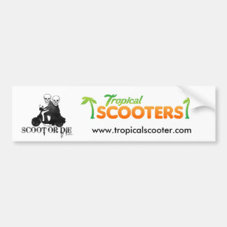 Adesivo Para Carro ScootOrDie, logo_02, www.tropicalscooter.com