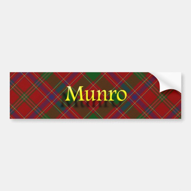 Adesivo Para Carro Scottish de Munro do clã (Frente)