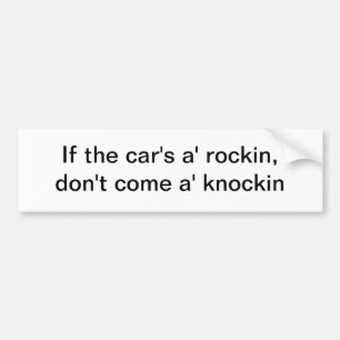 Adesivo Para Carro Se o rockin do a do carro - autocolante no vidro