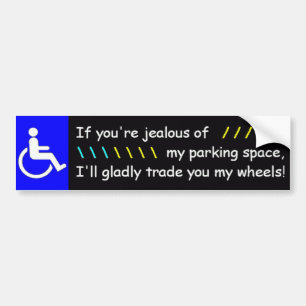 Adesivo Para Carro Se você é ciumento de meu lugar de estacionament