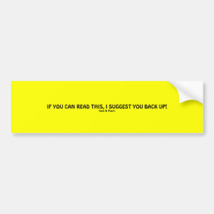 Adesivo Para Carro Se você pode ler este… autocolante no vidro