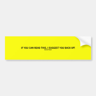 Adesivo Para Carro Se você pode ler este… autocolante no vidro