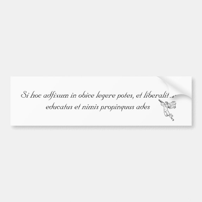 Adesivo Para Carro Se você pode ler este… Latin (Frente)