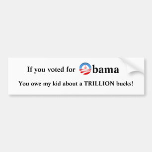 Adesivo Para Carro Se você votou para Obama