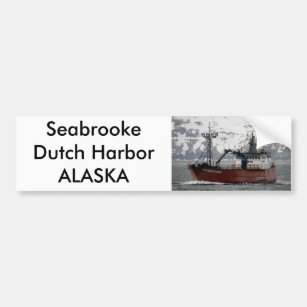 Adesivo Para Carro Seabrooke, barco do caranguejo no porto holandês,