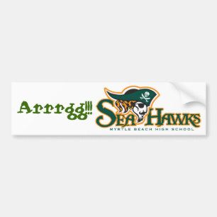 Adesivo Para Carro Seahawk "Arrgg!!!" Autocolante no vidro traseiro