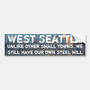 Adesivo Para Carro Seattle ocidental é uma cidade pequena com fresa